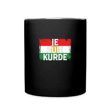 Je Suis Kurde Biji Kurdistan - Tasse einfarbig - Schwarz - Vorne