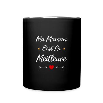 Ma maman c'est la meilleure - Mug uni - noir - Devant