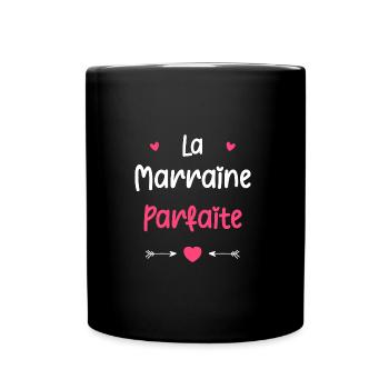 Parfaite Marraine - Mug uni - noir - Devant