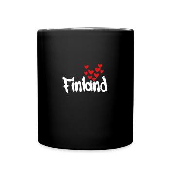 Finland - Tasse einfarbig - Schwarz - Vorne