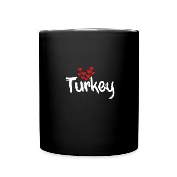 Turquie - Mug uni - noir - Devant