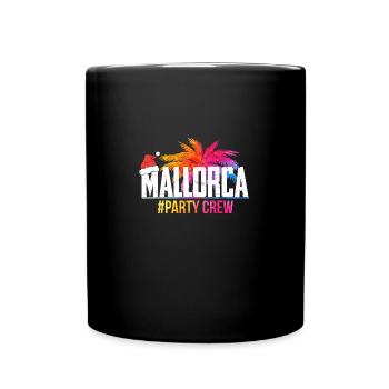 Christmas Mallorca Palm Trees Party - Full Colour Mug - black - Front