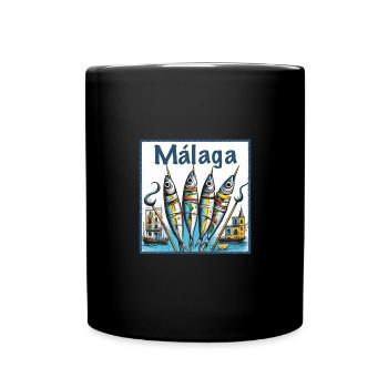 skewers in Malaga - Full Colour Mug - black - Front