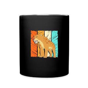 Tigre à dents de sabre - Mug uni - noir - Devant