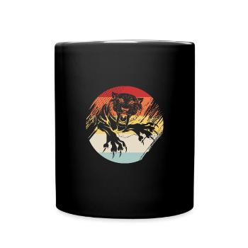 Tigre à dents de sabre - Mug uni - noir - Devant