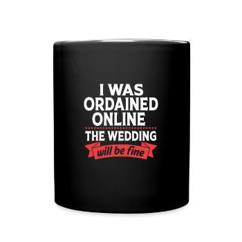 Pfarrer - Tasse einfarbig - Schwarz - Vorne