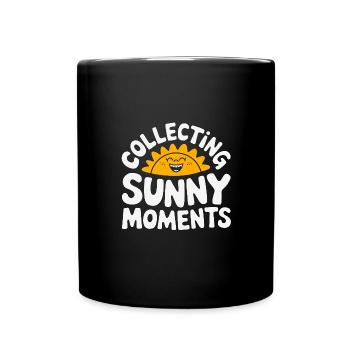 Sunny Summer Moments Vibes Summer Sun - Full Colour Mug - black - Front