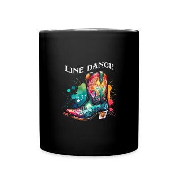 Danse en ligne Danse en ligne Danse en ligne Danse - Mug uni - noir - Devant