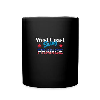 West Coast Swing France WCS Geschenk Tanzen Party - Tasse einfarbig - Schwarz - Vorne