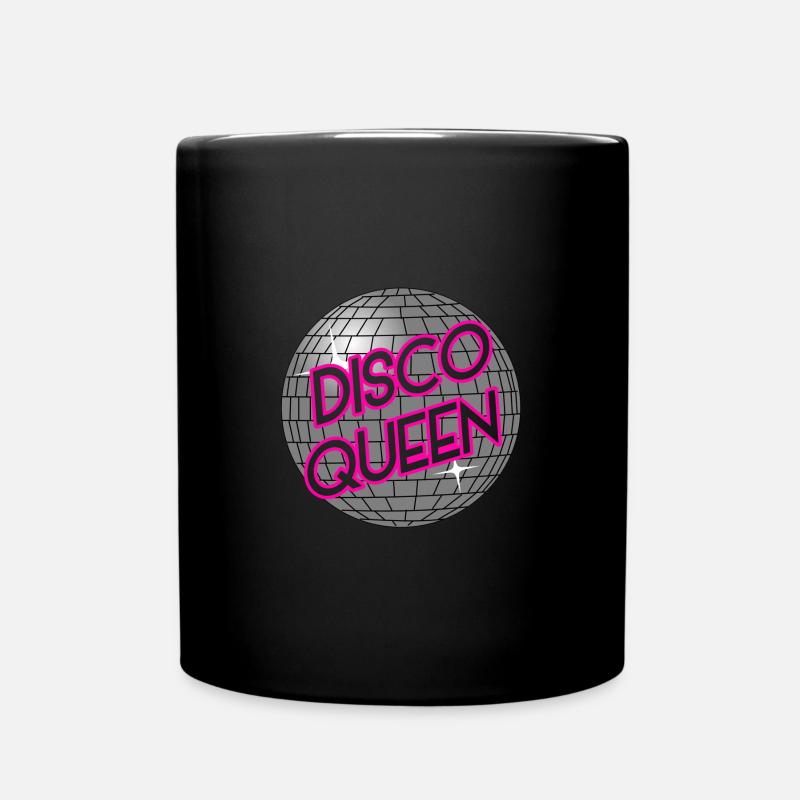 Disco Queen Party JGA disco ball - Full Colour Mug - black