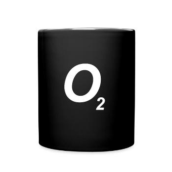 O2 - Sauerstoff - Tec Diving - Tasse einfarbig - Schwarz - Vorne