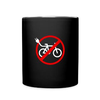 No e-bike bike - Full Colour Mug - black - Front