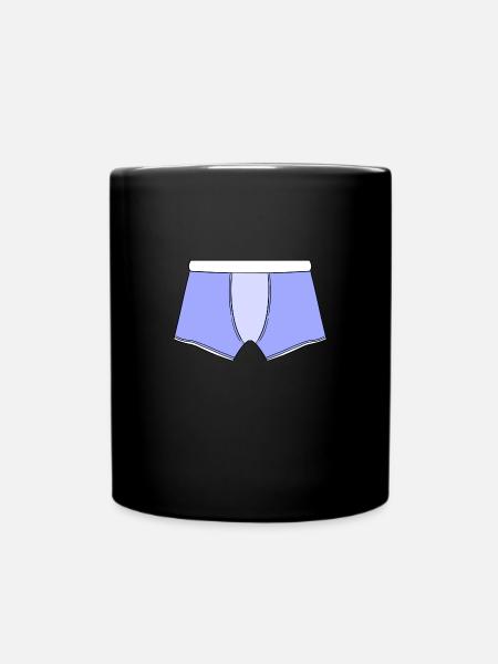 Unterhose / Boxershort - Tasse einfarbig - Schwarz