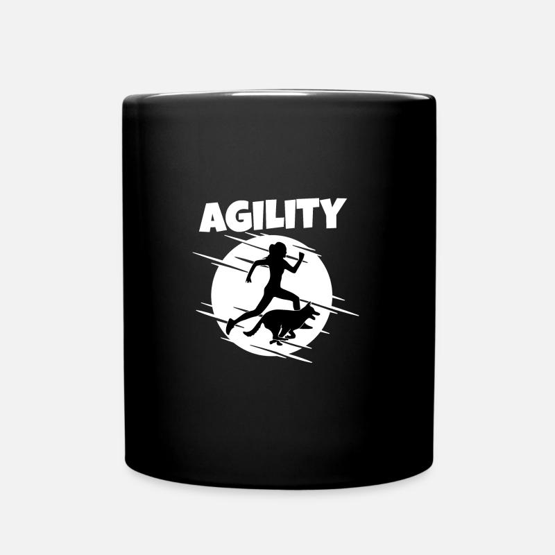 Agility Hundesport - Tasse einfarbig - Schwarz