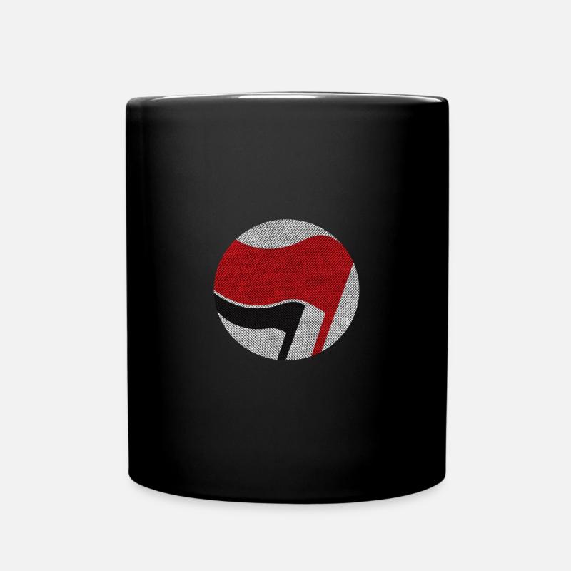 antifasciste de gauche - Mug uni - noir