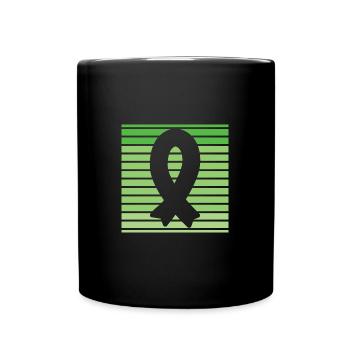 Cancer Graphic Cancer Defeated Cancer Survivor Leu - Tasse einfarbig - Schwarz - Vorne