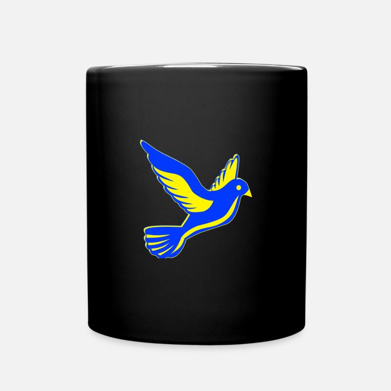 Ukraine Peace - Full Colour Mug - black