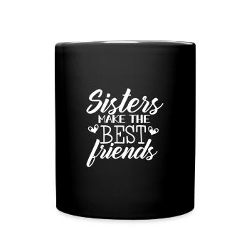 SŒUR MEILLEURES AMIES SEUIL DICTONS MOTIFS - Mug uni - noir - Devant