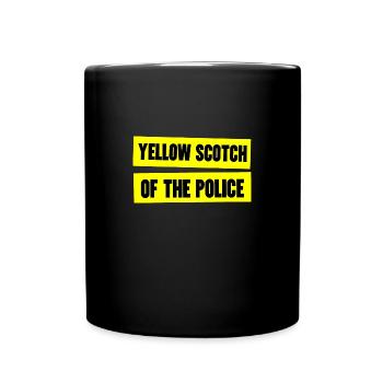 yellow scotch of the police - Mug uni - noir - Devant