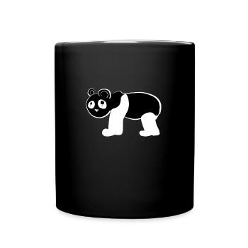 Bear Panda Animal Symbol - Full Colour Mug - black - Front
