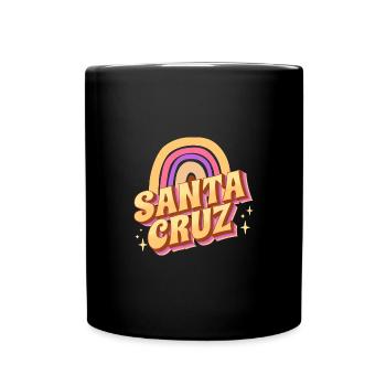 Santa Cruz Hoodie CA California Beach Kalifornien - Full Colour Mug - black - Front