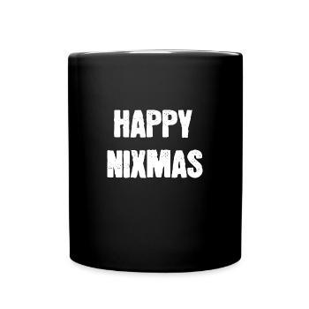 HAPPY NIXMA’s funny dicton Christmas - Mug uni - noir - Devant