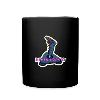nie vergessen - Tasse einfarbig - Schwarz - Vorne