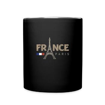 Paris Frankreich Franzose Französisch - Tasse einfarbig - Schwarz - Vorne