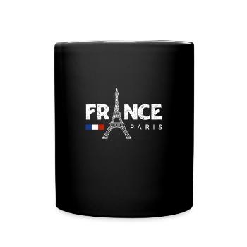 Paris Frankreich Franzose Französisch - Tasse einfarbig - Schwarz - Vorne