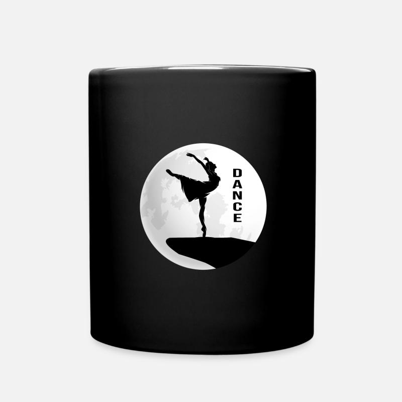 Danser Danseur dansant au clair de lune - Mug uni - noir