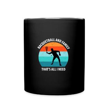 Racqueetball - Full Colour Mug - black - Front