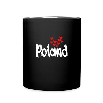 Poland - Tasse einfarbig - Schwarz - Vorne