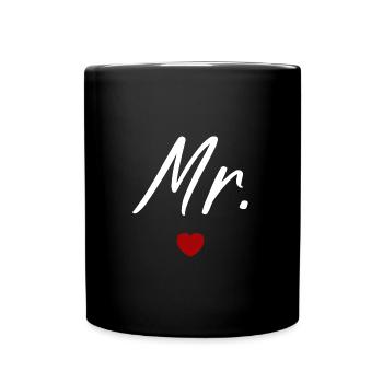 Herr - Tasse einfarbig - Schwarz - Vorne