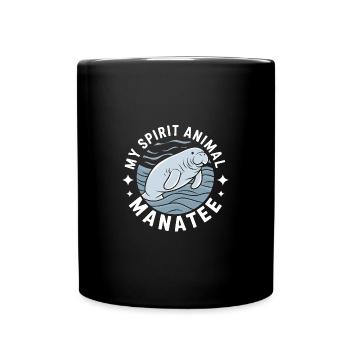 Lamantin mon - J’adore le Dugong Lamantin - Mug uni - noir - Devant