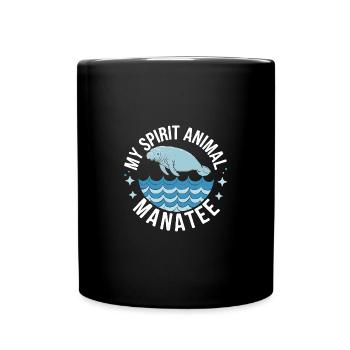 Lamantin mon - J’adore le Dugong Lamantin - Mug uni - noir - Devant
