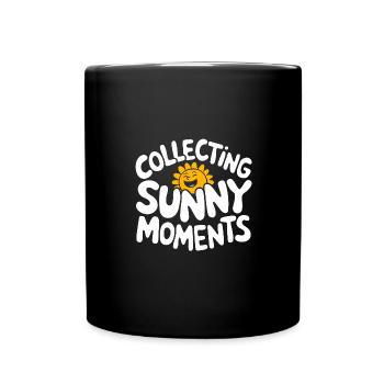 Sunny Summer Moments Vibes Summer Sun - Full Colour Mug - black - Front