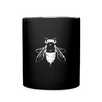 Abeilles pour la vie blanches - Mug uni - noir - Devant
