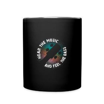 Vous entendez la musique mais vous sentez la basse - Mug uni - noir - Devant