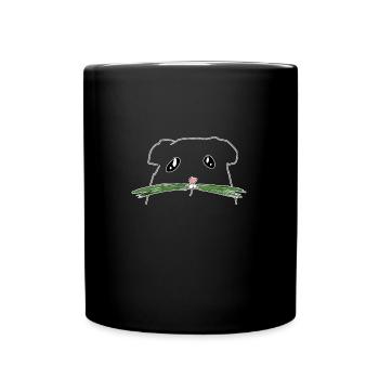 hamster Nagetier - Tasse einfarbig - Schwarz - Vorne