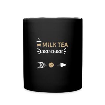 Milk Tea Heartbeat - Coffee - Full Colour Mug - black - Front