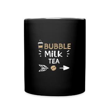 Bubble Milk Tea - Coffee - Tasse einfarbig - Schwarz - Vorne