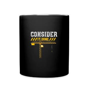 Consider It Done - Tasse einfarbig - Schwarz - Vorne