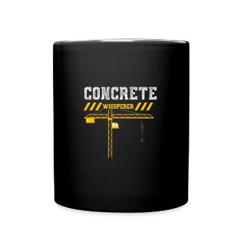 Concrete Whisperer - Tasse einfarbig - Schwarz - Vorne