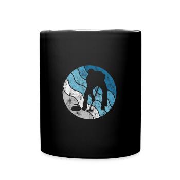 Curling sur glace Curling Retro Cadeau - Mug uni - noir - Devant