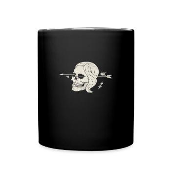 Crâne Mme Creepy - Mug uni - noir - Devant