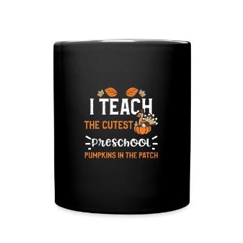 I Teach The Cutest Preschool Pum... - Tasse einfarbig - Schwarz - Vorne