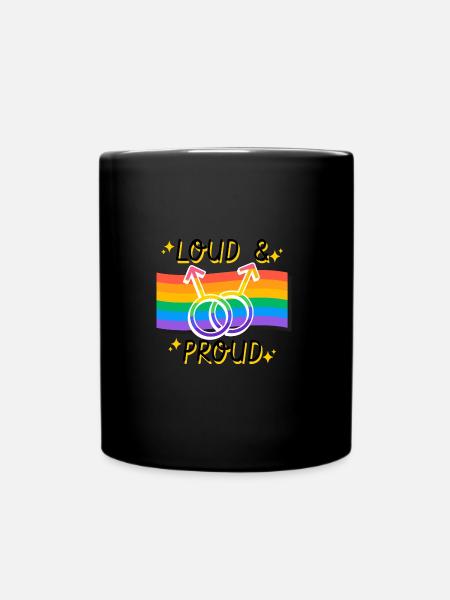 Fort et fier (LGBTQ) - Mug uni - noir