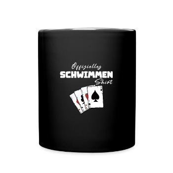 Maillot officiel de natation - Mug uni - noir - Devant