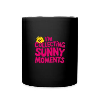 Sunny Summer Moments Vibes Summer Sun - Full Colour Mug - black - Front