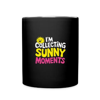 Sunny Summer Moments Vibes Summer Sun - Full Colour Mug - black - Front